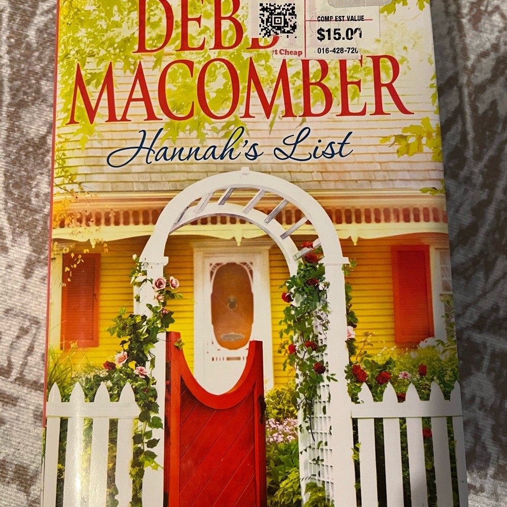 Debbie Macomber “ Hannah’s List” book hardback